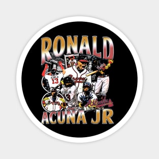 Ronald Acuna Jr. Vintage Bootleg Magnet